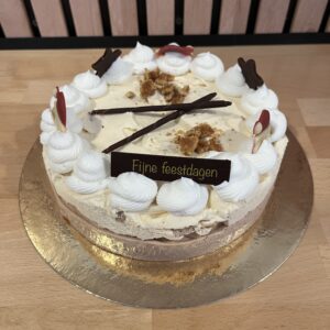 IJstaart <br> Stroopwafel-Chocola <br> 10-12 personen